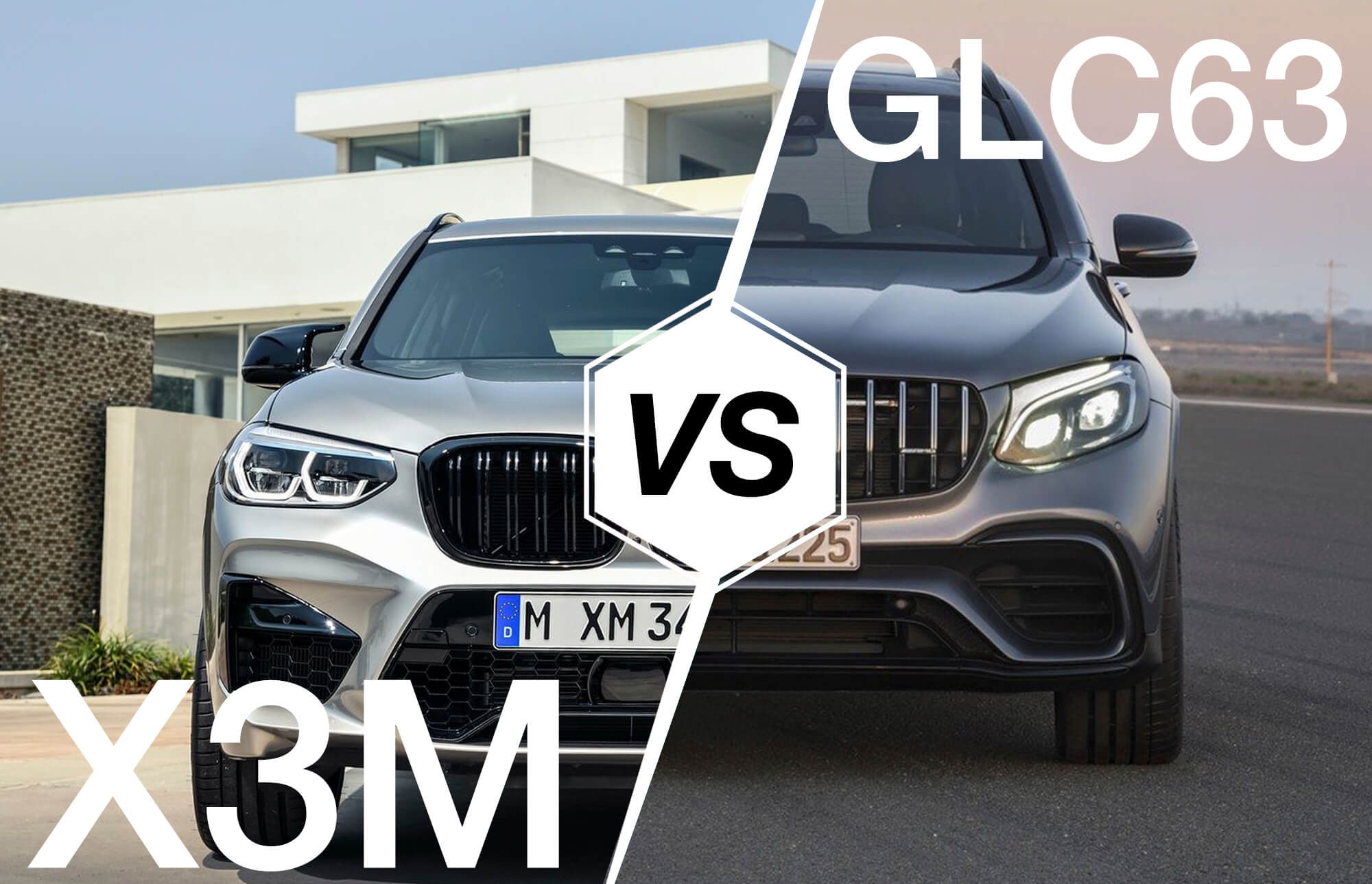 So sánh ngoại hình và thông số BMW X3M/X4M và Mercedes-Benz GLC63