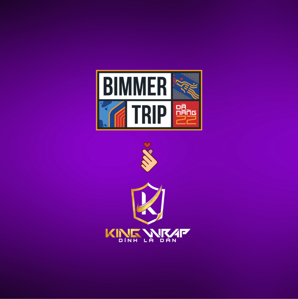 KingWrap tài trợ toàn bộ decal dán xe cho sự kiện BIMMERTRIP 2022