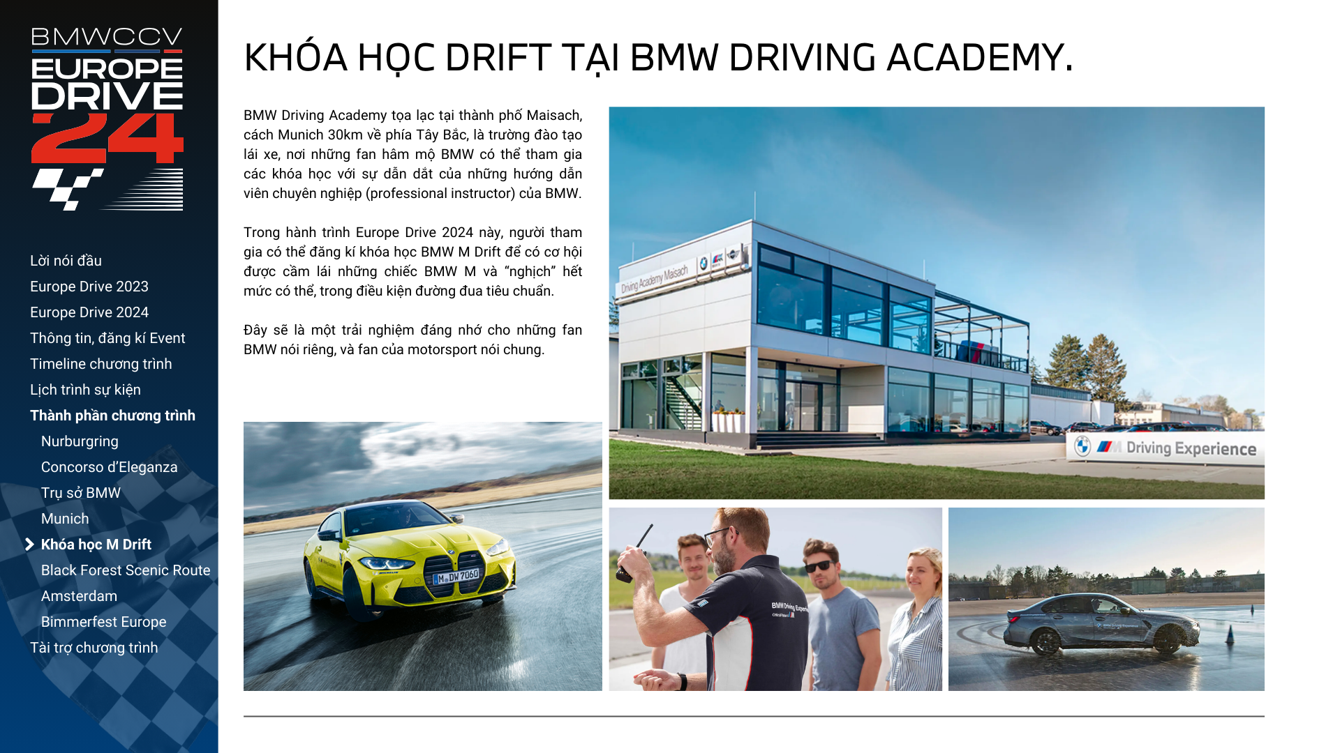 Thông báo chương trình trải nghiệm Châu Âu - Europe Drive 2024 của BMW Car Club Vietnam