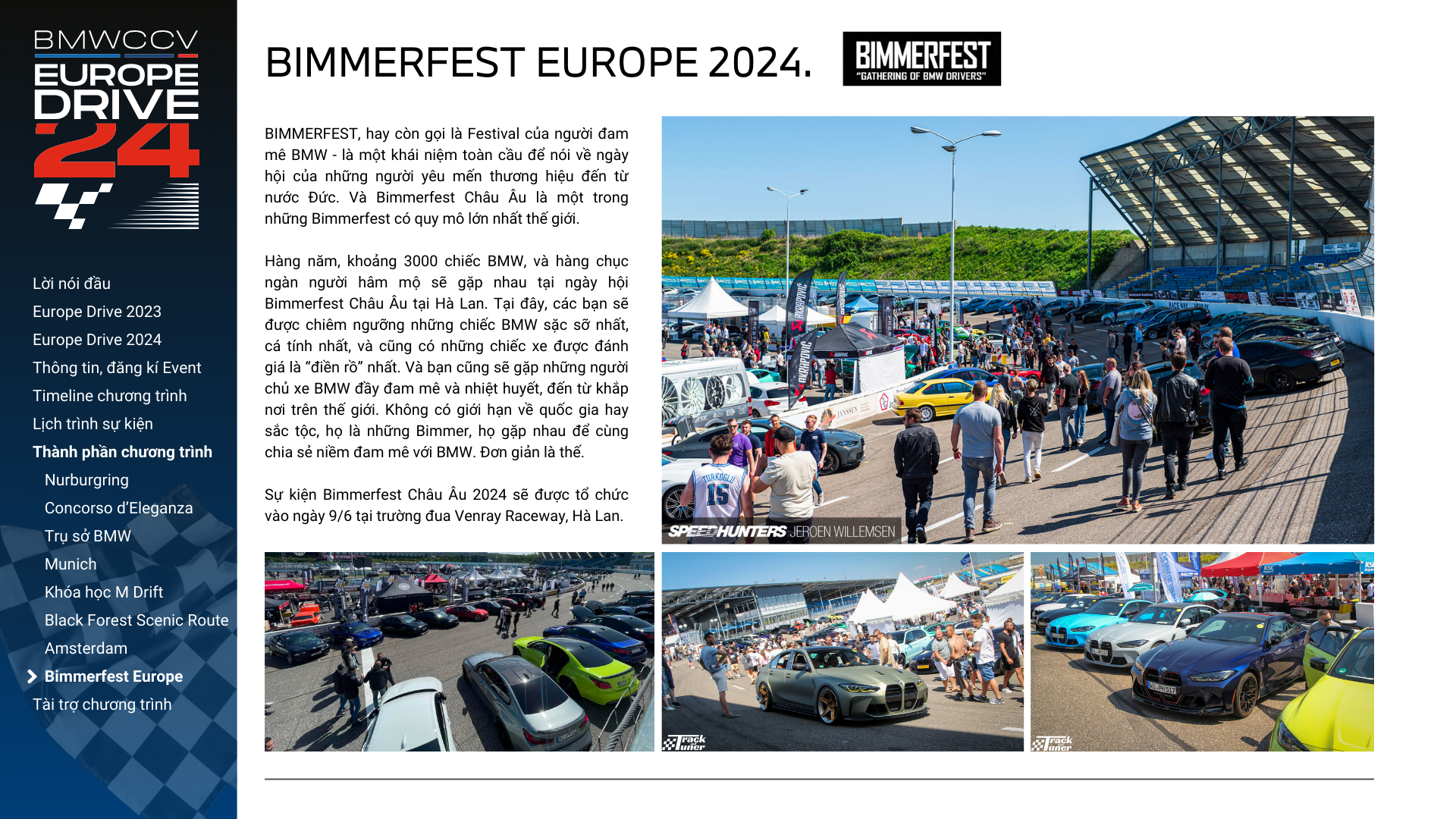 Thông báo chương trình trải nghiệm Châu Âu - Europe Drive 2024 của BMW Car Club Vietnam