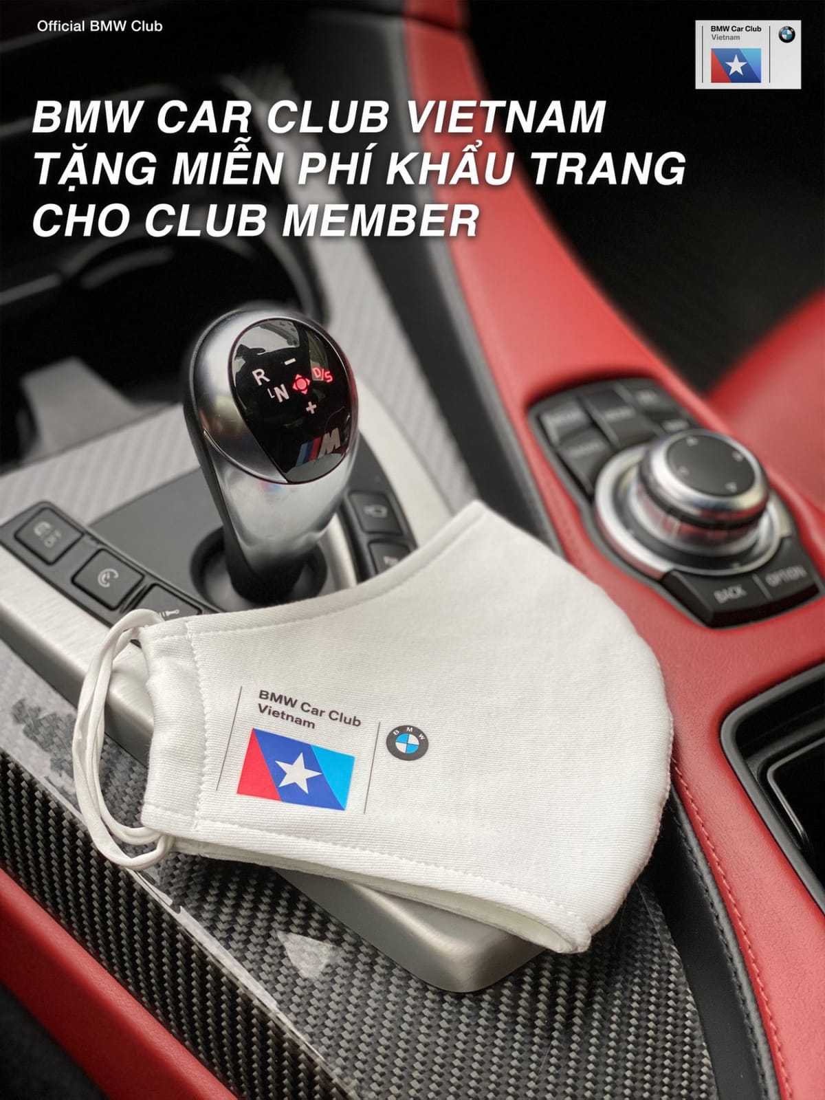 BMW Car Club Vietnam phát miễn phí khẩu trang cho thành viên
