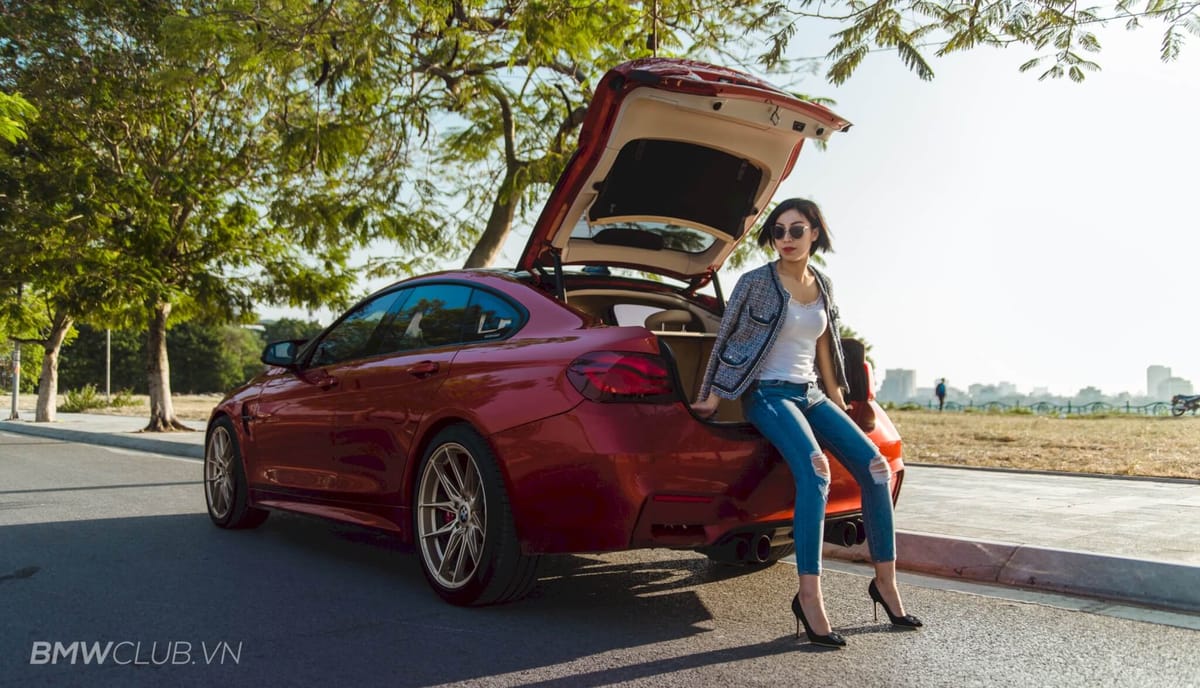 Ngắm nữ Bimmer Việt đầy cá tính bên cạnh BMW 4 Series Gran Coupe độ