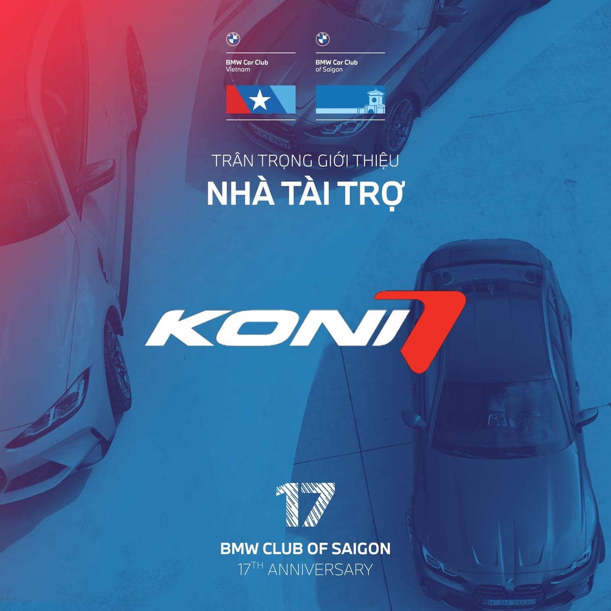 KONI tài trợ chương trình Sinh nhật 17 năm BMW Club of Saigon