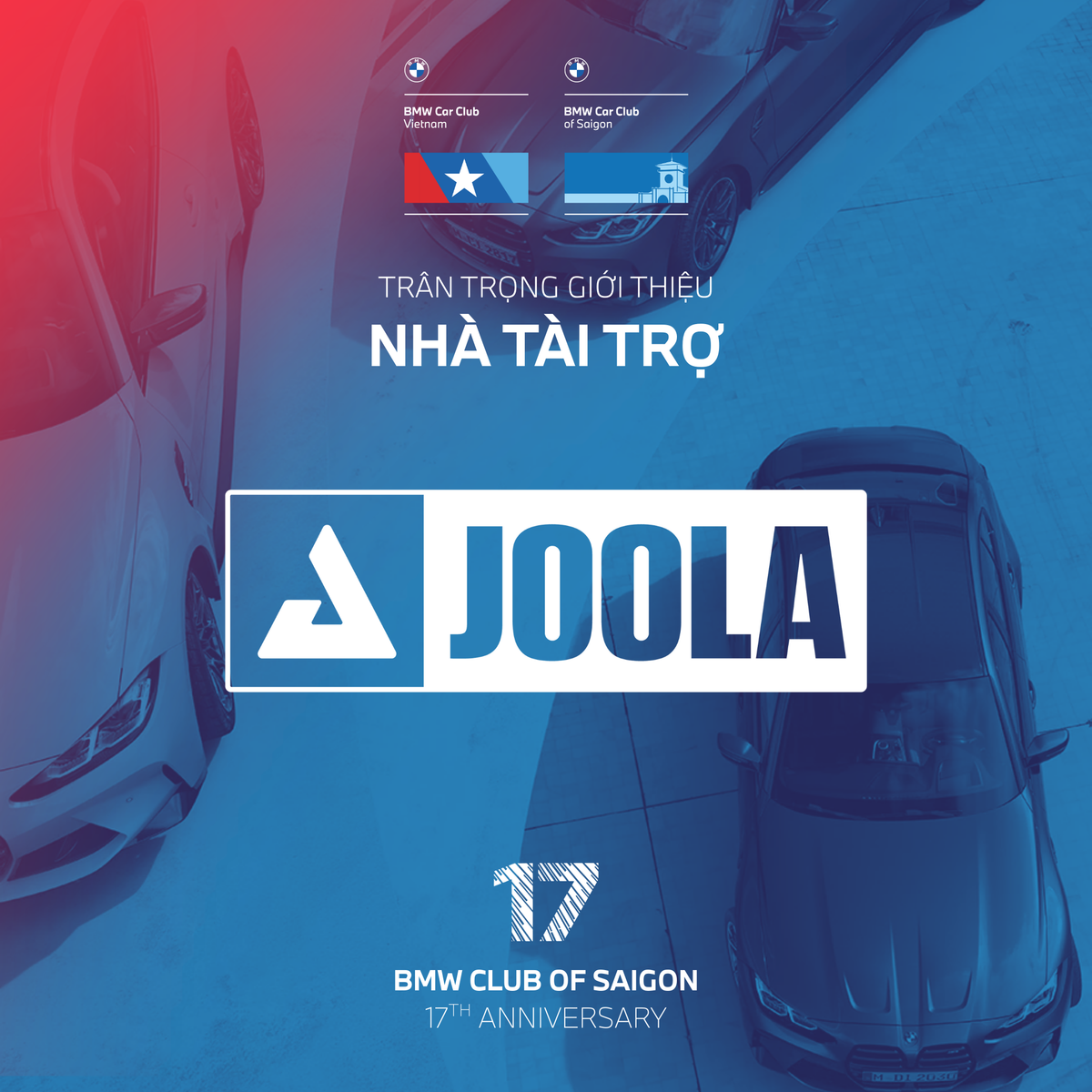 JOOLA tài trợ chương trình Sinh nhật 17 năm BMW Club of Saigon